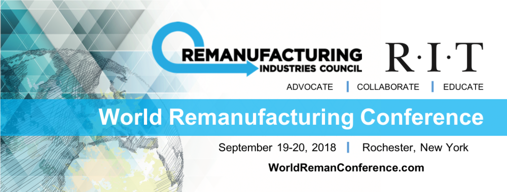 RIC-RIT World Remanufacturing Conference